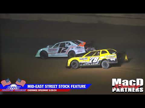 $6.5k to Win Mid-East Street Stock Feature - Cherokee Speedway 5/26/24 - dirt track racing video image