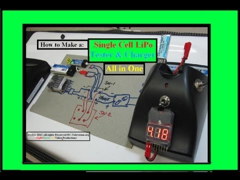 How to make a 1 Cell LiPo Tester & Charger, All In one. - UCvPYY0HFGNha0BEY9up4xXw