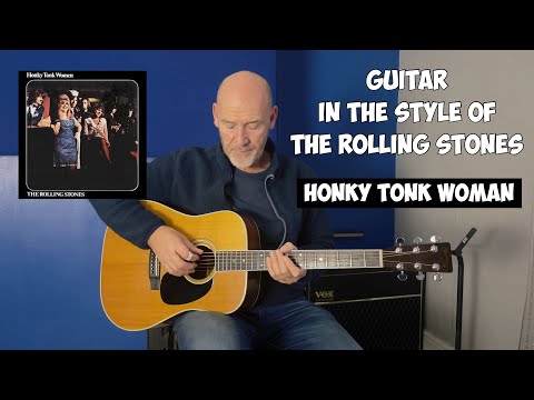 How To Play Rolling Stones Style | Honky Tonk Woman | Acoustic guitar lesson