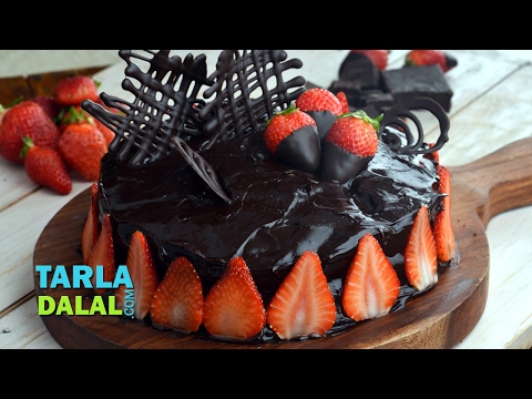 Chocolate Truffle Cake, Eggless Chocolate Dessert Recipe by Tarla Dalal