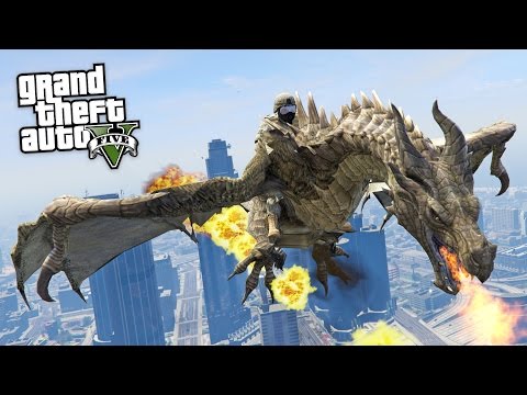 GTA 5 Mods - DRAGONS ATTACK + RIDING DRAGONS MOD!! GTA 5 Dragons Mod Gameplay! (GTA 5 Mods Gameplay) - UC2wKfjlioOCLP4xQMOWNcgg