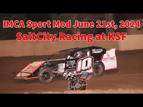 SaltCity Racing at KSF IMCA Sport Mod 06/21/24 #10 Alex Wiens - dirt track racing video image