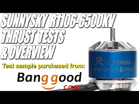 SunnySky R1106-6500KV 2S & 3S 2" to 3" Thrust Tests - Little Motor-Big Power - UCV57o-UZ3ny_pn5uZTOO5oQ