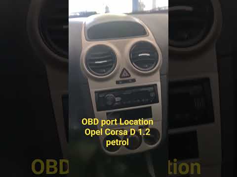 Wo befindet sich die OBD-Buchse des Opel Corsa D?