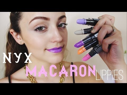 Review/ Lip Swatches! NEW NYX MACARON LIPPIES! - UC8v4vz_n2rys6Yxpj8LuOBA