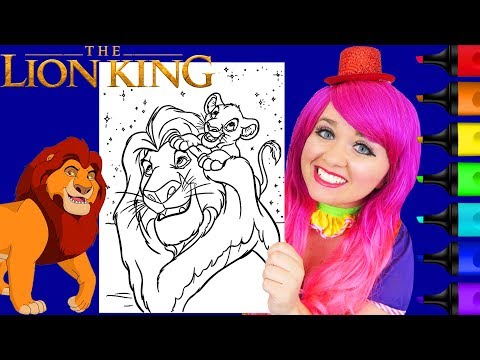 Coloring The Lion King Simba & Mufasa Disney Coloring Page Prismacolor Markers | KiMMi THE CLOWN - UCiSRILqVmWbYfxgT3YNIRww