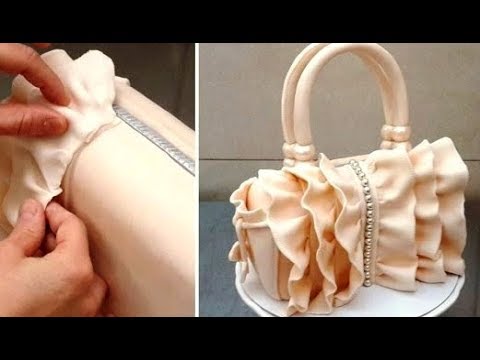 How To Make a Ruffle Fashion Handbag Cake  by Cakes StepbyStep - UCjA7GKp_yxbtw896DCpLHmQ