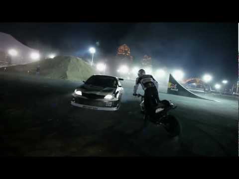 Drifting, FMX, and Motorbike Stunt riding at night - Qatar Motorshow 2012 - UCblfuW_4rakIf2h6aqANefA