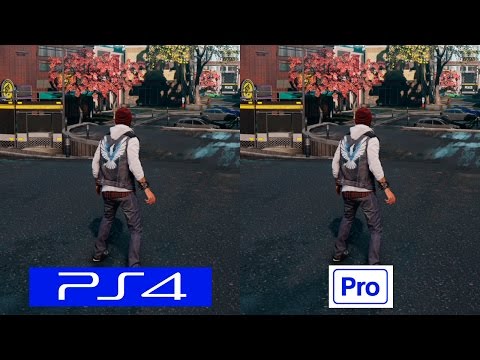 Infamous Second Son Ps4 Vs Ps4 Pro Graphics Comparison