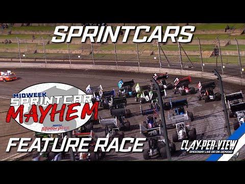 Sprintcars | Mid Week Mayhem - Perth Motorplex - 14th Feb 2024 | Clay-Per-View - dirt track racing video image