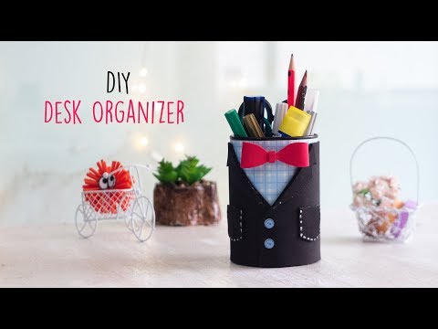 Video - WATCH #DIY Desk Organizer | Desk Organizer Ideas | Handcraft #Special