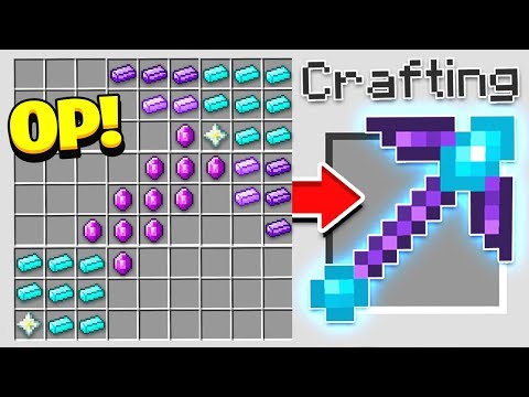 HOW TO CRAFT A $1,000 PICKAXE! *OVERPOWERED* (Minecraft 1.13 Crafting Recipe) - UC70Dib4MvFfT1tU6MqeyHpQ