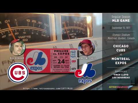 Chicago Cubs vs Montreal Expos - Radio Broadcast video clip