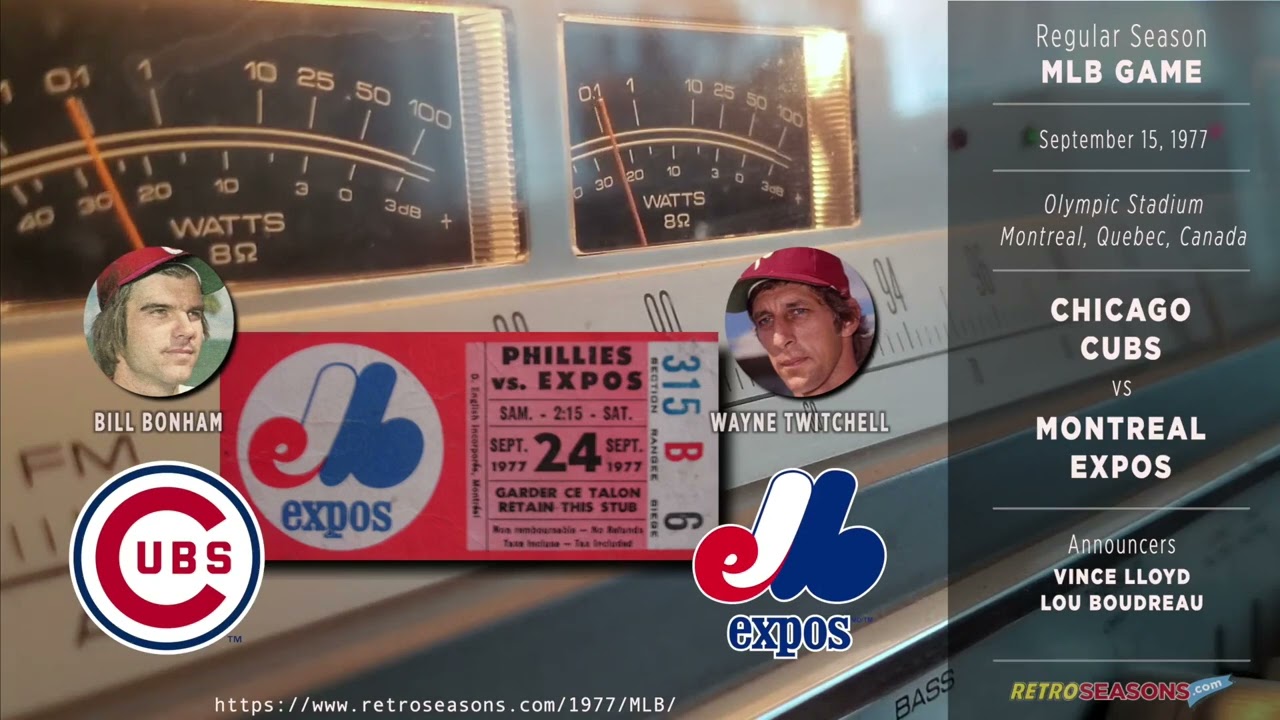 Chicago Cubs vs Montreal Expos - Radio Broadcast video clip