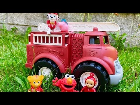 FIRE SAFETY with Marshall Paw Patrol Toy and FIRETRUCK