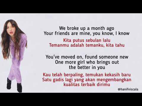 Olivia Rodrigo - Happier | Lirik Terjemahan ~ I Hope you’re happy but don’t be happier