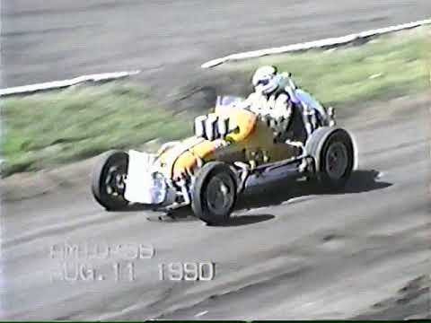 1990 IMCA Oldtimers - Arlington Raceway Part 1 - dirt track racing video image