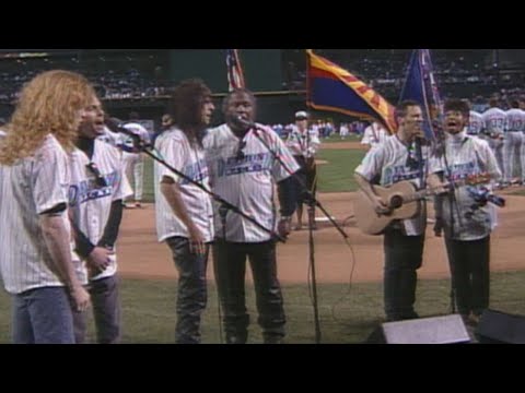 National anthem performed before first D-backs game in 1998 video clip