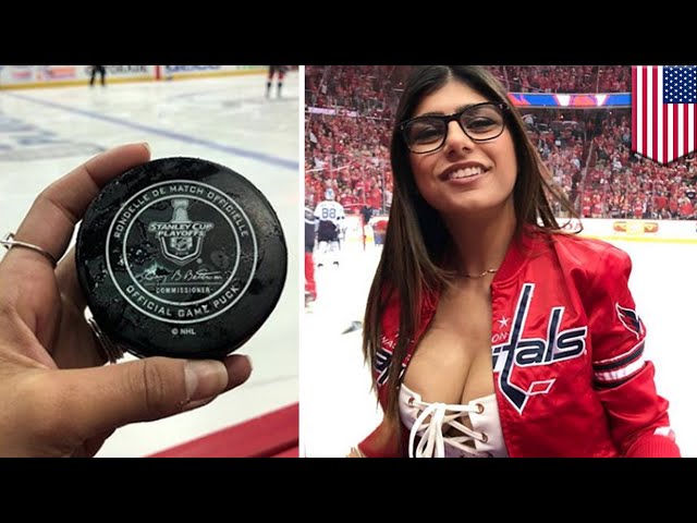 Mia Khalifa Tries Hockey and Loves It