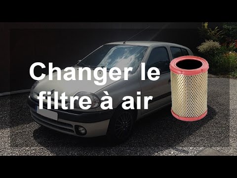 Replace the engine air filter on the Renault Clio II. - Renault Clio ...