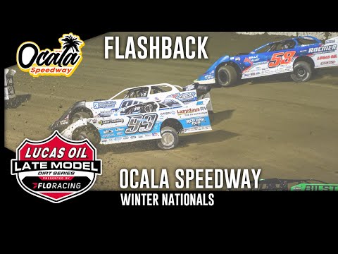 Lucas Oil Late Model Dirt Series | #WinterNationals - Night 2 | Ocala Speedway - dirt track racing video image