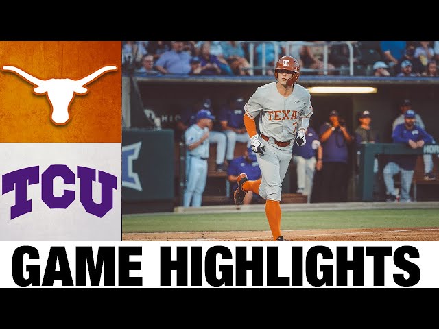 TCU Baseball Sweeps Texas in Three-Game Series