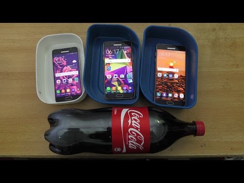 Samsung Galaxy A7 vs A5 vs A3 (2016) - Coca-Cola Test (4K) - UCTqMx8l2TtdZ7_1A40qrFiQ