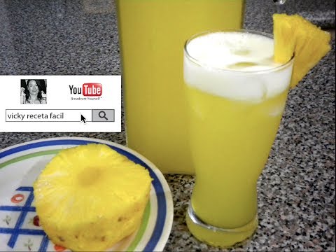 AGUA DE PIÑA | Vicky Receta Facil - UCewhO42h_TIKZdntpI-v39g