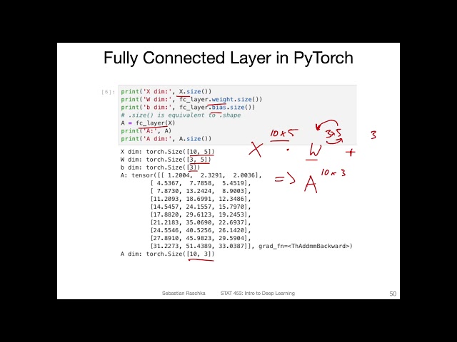 How to Create a Pytorch Fully Connected Layer