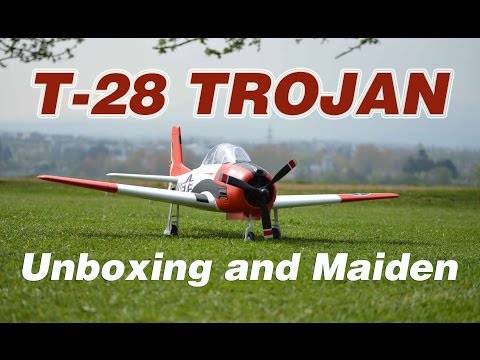 Eleven Hobby T-28 Trojan Unboxing and Maiden flight - UCaLqj-d_p8iuUfda5398igA
