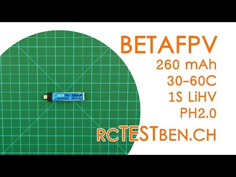 BETAFPV 1S 260mAh 30C/60C LiHV Battery Testing - RCTESTBEN.CH - UCBptTBYPtHsl-qDmVPS3lcQ