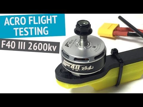 Flight Testing T-Motor F40 III 2600kv - UCOT48Yf56XBpT5WitpnFVrQ