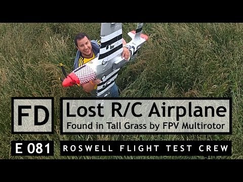 RFTC: FPV Multirotor Finds Missing RC Airplane Lost in Tall Grass - UC7he88s5y9vM3VlRriggs7A