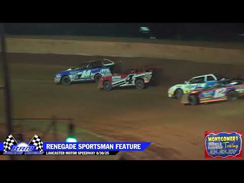 Renegade Sportsman Feature - Lancaster Motor Speedway 8/30/25 - dirt track racing video image