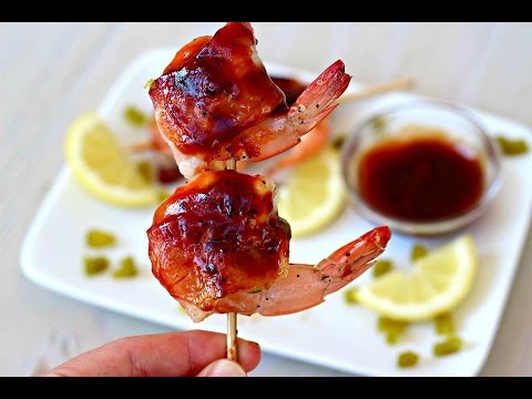 Appetizer Recipe: Grilled BBQ Bacon Wrapped Shrimp by CookingForBimbos.com - UC_WMyJMgMjKQod3FILMmw7g