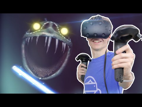 FIGHTING A HUGE SCARY MONSTER IN VR! | Vertigo (HTC Vive Gameplay) - UCrJ6nAyzf6TXQHZegblxfmg