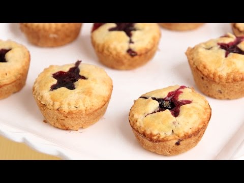 Mini Blueberry Pies Recipe - Laura Vitale - Laura in the Kitchen Episode 810 - UCNbngWUqL2eqRw12yAwcICg