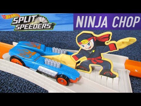Hot Wheels Split Speeders Ninja Chop Track Set Play Set Review By RaceGrooves - UCBvkY-xwhU0Wwkt005XYyLQ