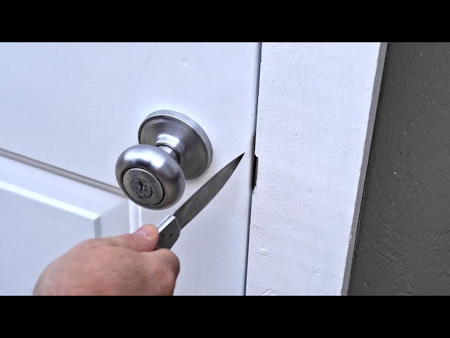How To Pick A Door Lock With A Knife