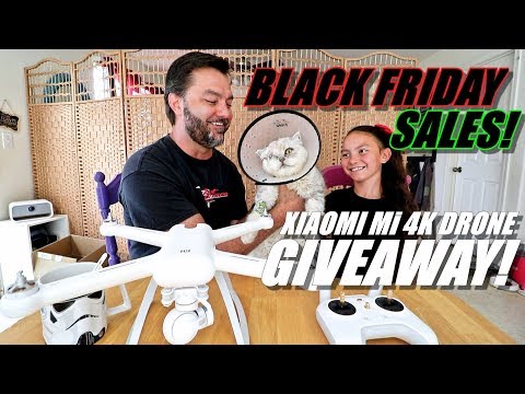 XIAOMI Mi 4K Drone GIVEAWAY! BLACK FRIDAY Deals & Our Cat Lost His Eye! - UCVQWy-DTLpRqnuA17WZkjRQ