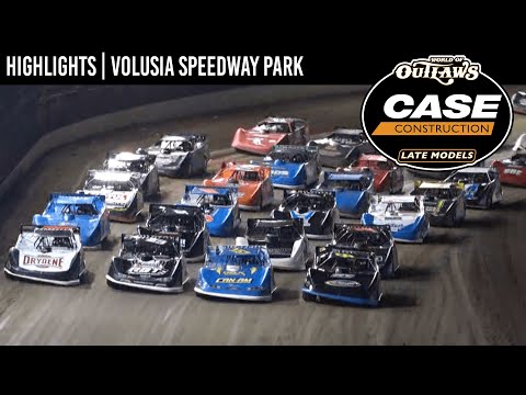 World of Outlaws CASE Late Models at Volusia Speedway Park February 16, 2022 | HIGHLIGHTS - dirt track racing video image