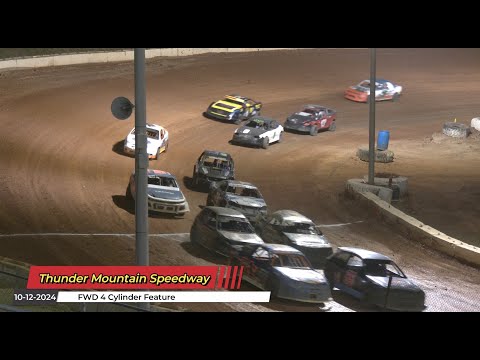 Thunder Mountain Speedway - FWD 4 Cylinder Feature - 10/12/2024 - dirt track racing video image