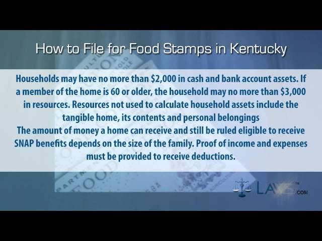 How To Apply For Food Stamps Online In Kentucky