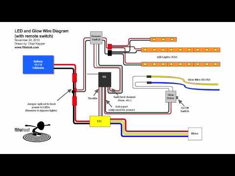 Flite Test - LED and Glow Wire Diagram.mov - UC9zTuyWffK9ckEz1216noAw