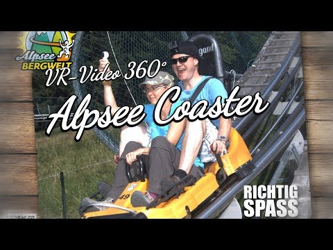 VR Video 360°/ Alpsee Coaster / Alpsee Bergwelt / #gear360 / Allgäu / Ganzjahresrodelbahn - UCNWVhopT5VjgRdDspxW2IYQ