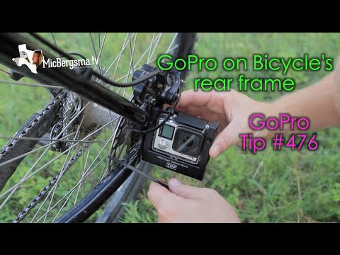 Wide Open Camera Mount on Bicycle's Rear Frame - GoPro Tip #476 - UCTs-d2DgyuJVRICivxe2Ktg