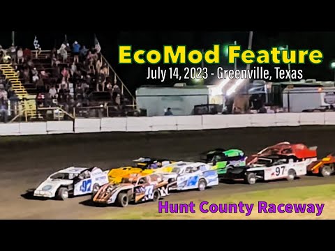 EcoMod Feature - Hunt County Raceway - July 14, 2023 - Greenville, Texas - U.S.A. - dirt track racing video image