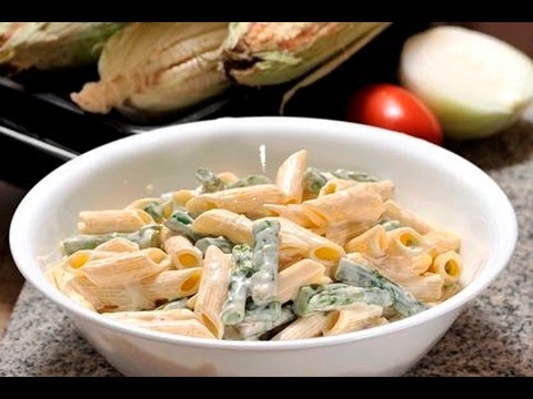 Penne Rigate con espárragos a la crema y chipotle - UCvg_5WAbGznrT5qMZjaXFGA