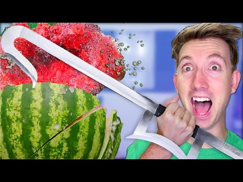 5 Mortal Kombat Weapons vs Fruit Ninja - UCwaNuezahYT3BOjfXsne2mg
