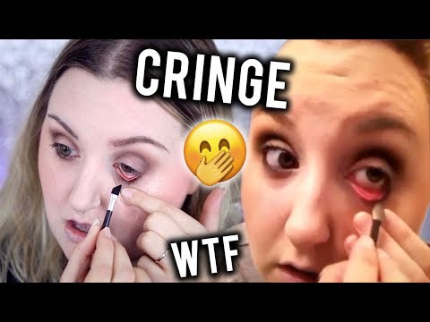 I TRIED FOLLOWING MY VERY FIRST MAKEUP TUTORIAL.. LOL CRINGEEE - UCOtoxvHLKrIlWbt4MRBWfbQ